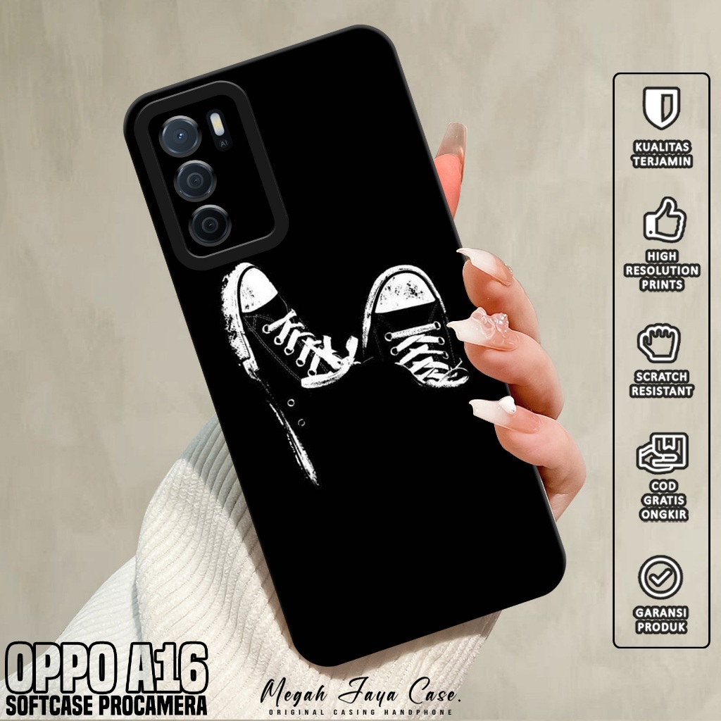 Case Oppo A16 - Casing Oppo A16 Motif BLCK - Silikon Hp Oppo A16 - Softcase Hp Oppo A16 - Kondom Hp 