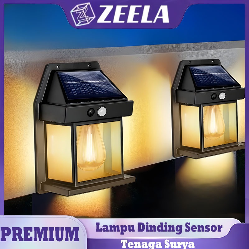 Lampu Dinding Solar Sensor Tenaga Surya Lampu Taman Rumah Outdoor Solar Cell