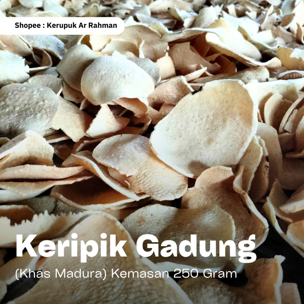 

(Mentah) Keripik Gadung Kemasan 250 Gram - Khas Madura