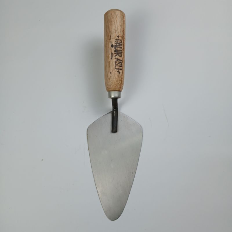 Cetok Semen Galur Asli Oval / Lancip 18 CM  Sendok Semen Alat Pertukangan  Original Asli