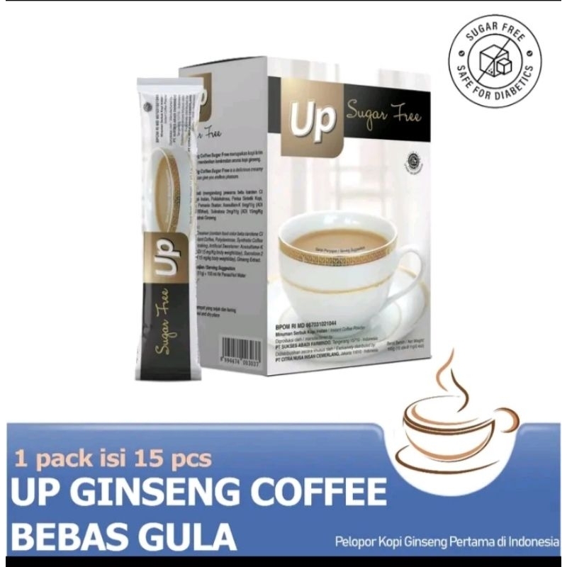 

CNI UP GINGSENG COFFE SUGAR FREE KOPI GINSENG RENDAH GULA