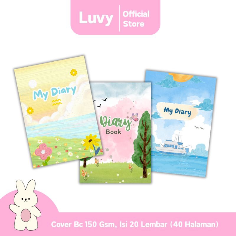 

buku catatan kecil tema scenery / mini diary tema scenery / buku catatan aesthetic
