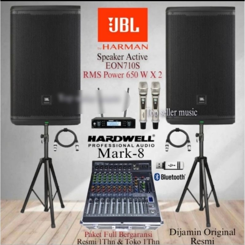 Paket SoundSysteam Speaker Aktif JBL EON710S 10 Inch cek di Diskripsi kelengkapan