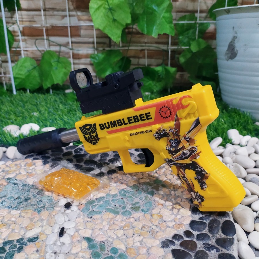 Mainan Senapan Water Gel Bumblebee Tembak Tembakan Pistol Peluru Anak Edukatif