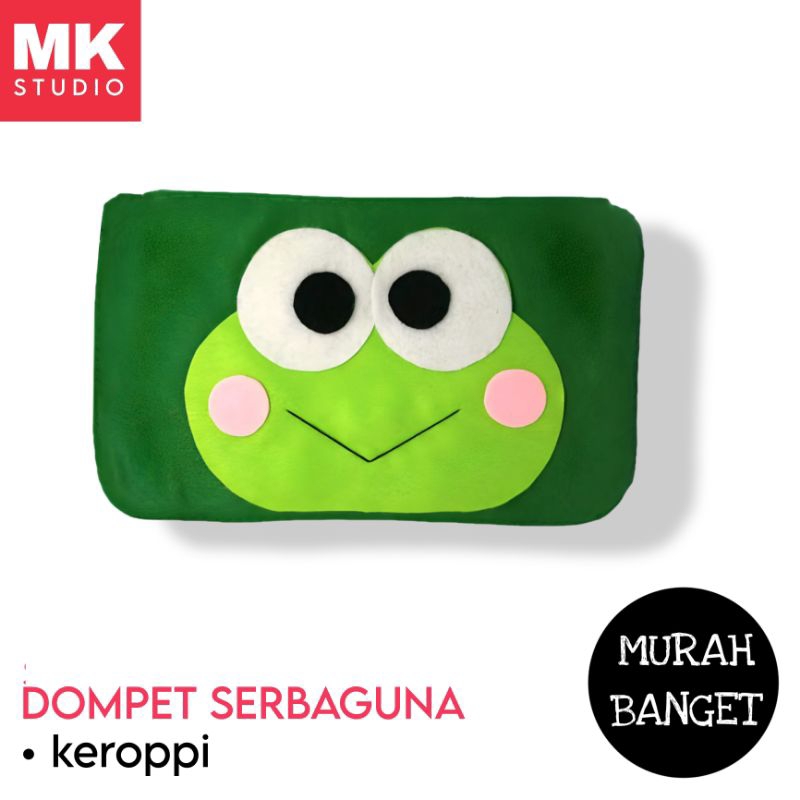 

Dompet / pouch kain flanel serbaguna karakter keroppi