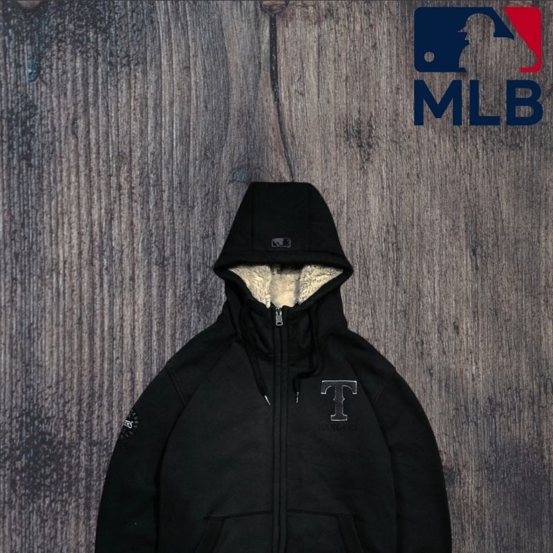 Zipper Hoodie By Mlb Rangers Texas