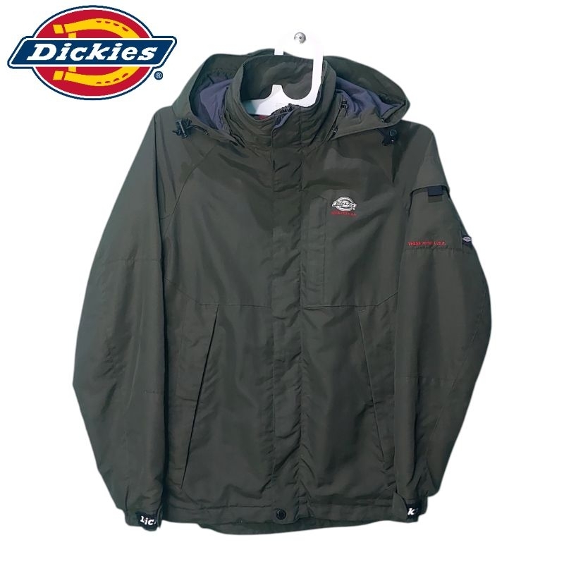 DICKIES OUTDOOR JACKET GORPCORE SIDE POCKET ARMY RARE ITEM SECOND THRIFT