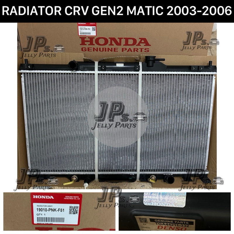 RADIATOR ASSY HONDA NEW CRV GEN 2 MATIC 2003-2006 ASLI ORIGINAL DENSO JAPAN