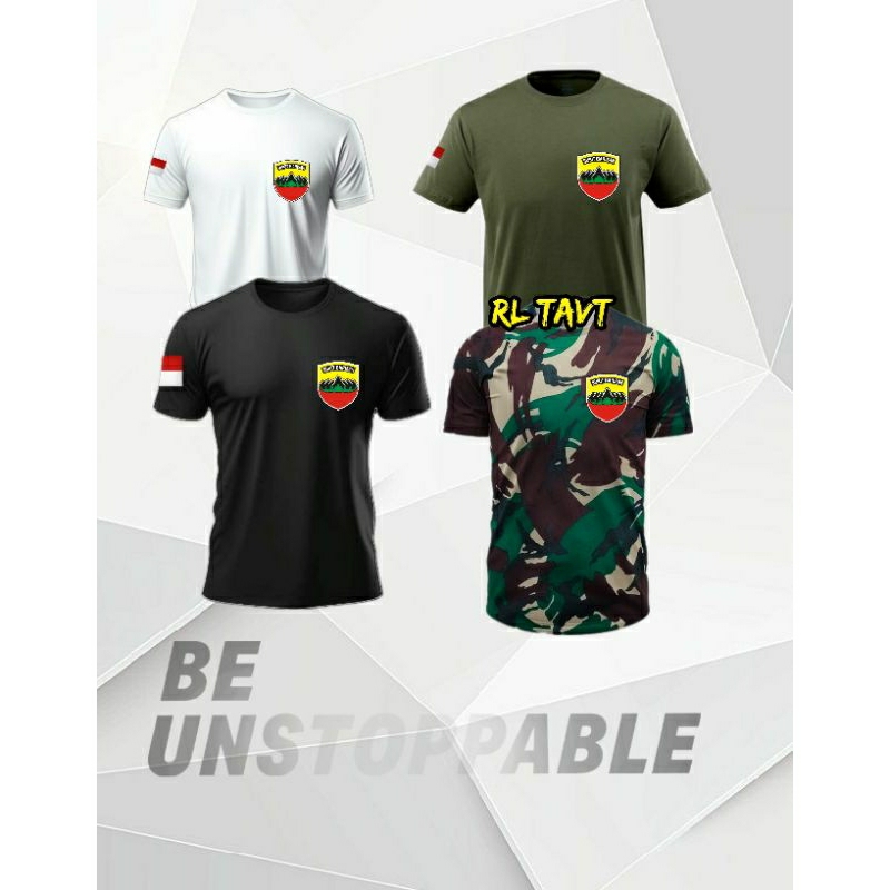 Kaos Kodam Bukit Barisan I Loreng Dan Hijau