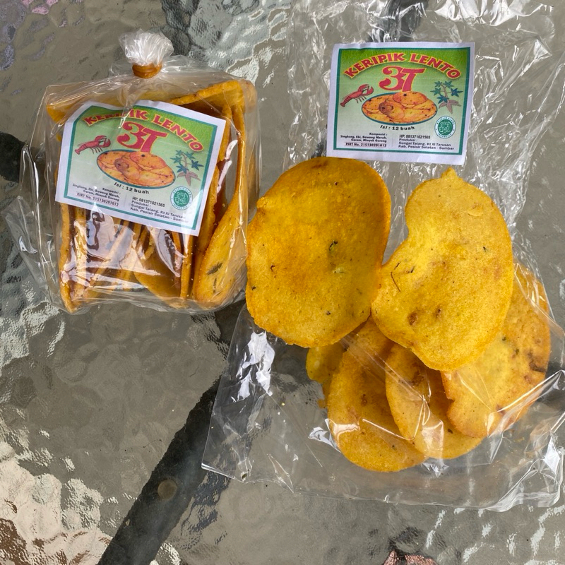 

Keripik Lento 3T Khas Pesisir Selatan Sumatera Bara Kemasan 1 Pack Tanpa Bahan Pengawet