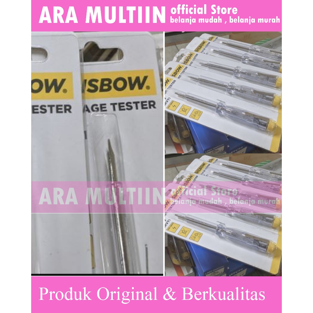 Krisbow TEST PEN / TESPEN / Krisbow Obeng Tespen Listrik Cek Arus