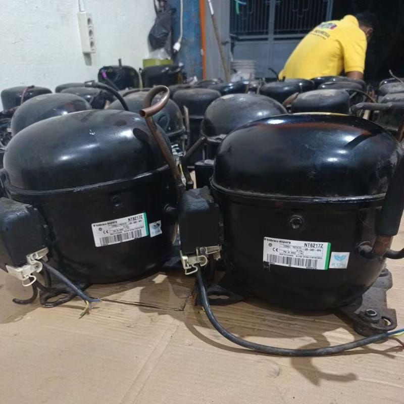 KOMPRESOR  3/4 PK, 1/3 , 1/4, 1/6 PK EMBRACO ORIGINAL # KOMPRESOR KULKAS 2 PINTU  / FRIZER RAK / FRI