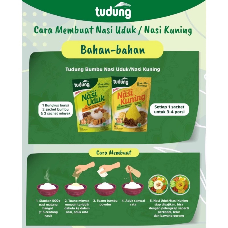 

Tudung Bumbu Nasi Kuning / Nasi Uduk Instan 55gr