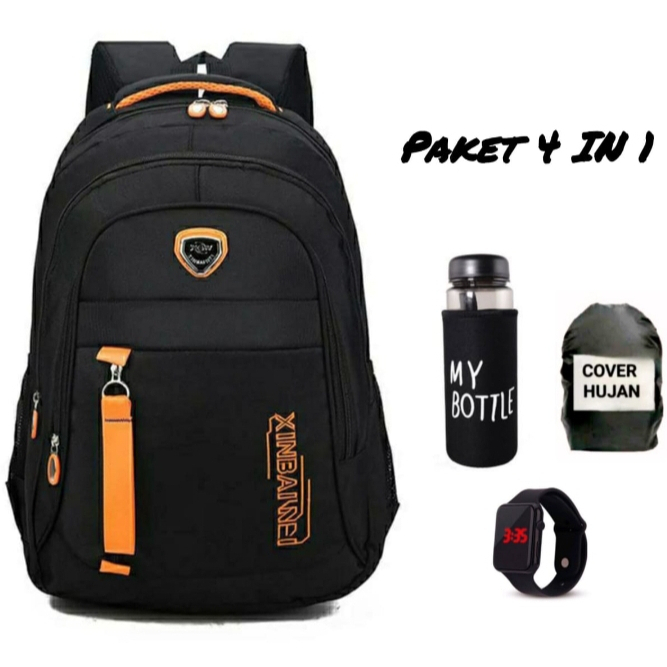 [ Free Botol ] Tas ransel sekolah anak laki laki perempuan sd kelas 123456 - Tas Polo Anak Sekolah -
