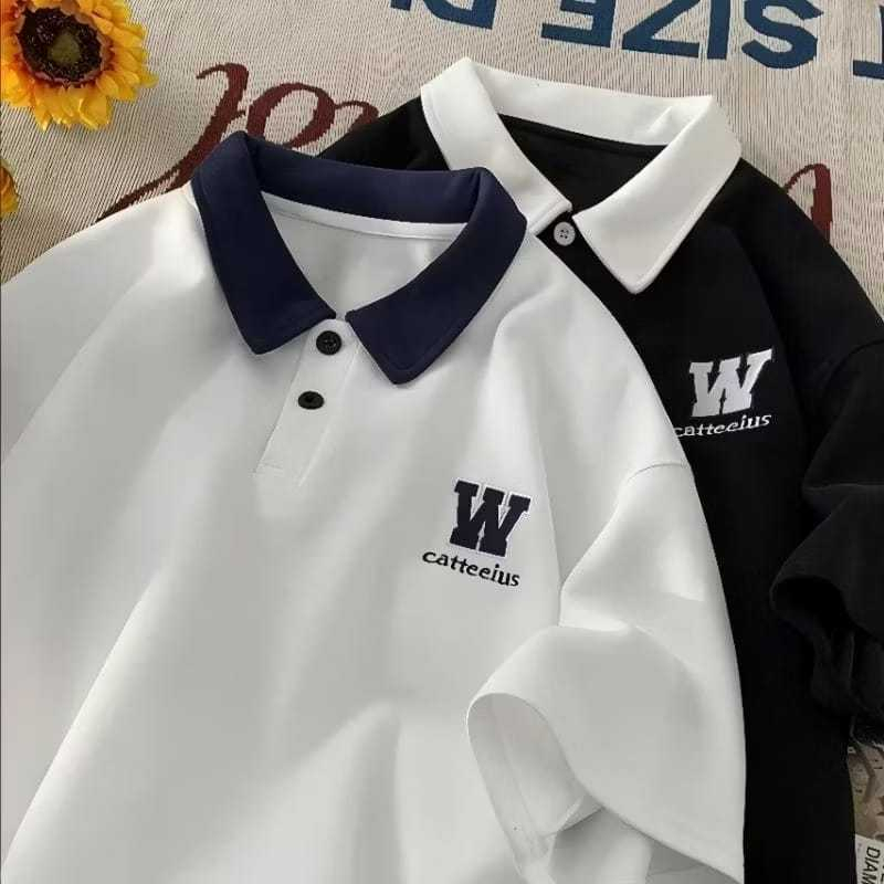 M - XXXXXXL (6XL) Kaos Polo Shirt W Catteeius Bigsize XL 2XL 3XL 4XL 5XL 6XL Kaos Polo Regular