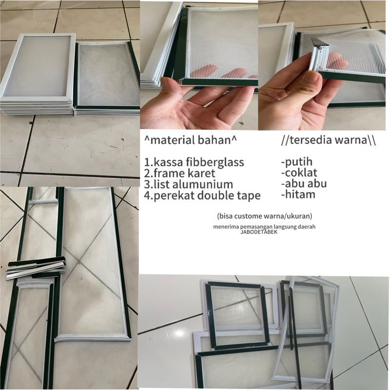 kassa nyamuk fibberglass untuk ventilasi ac,jendela,dan pintu expnda