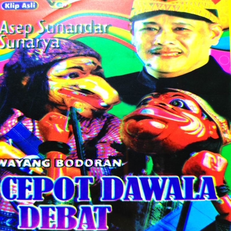 Kaset VCD Bodoran Wayang Golek Lakon Cepot Dawala Debat Dalang Asep S.