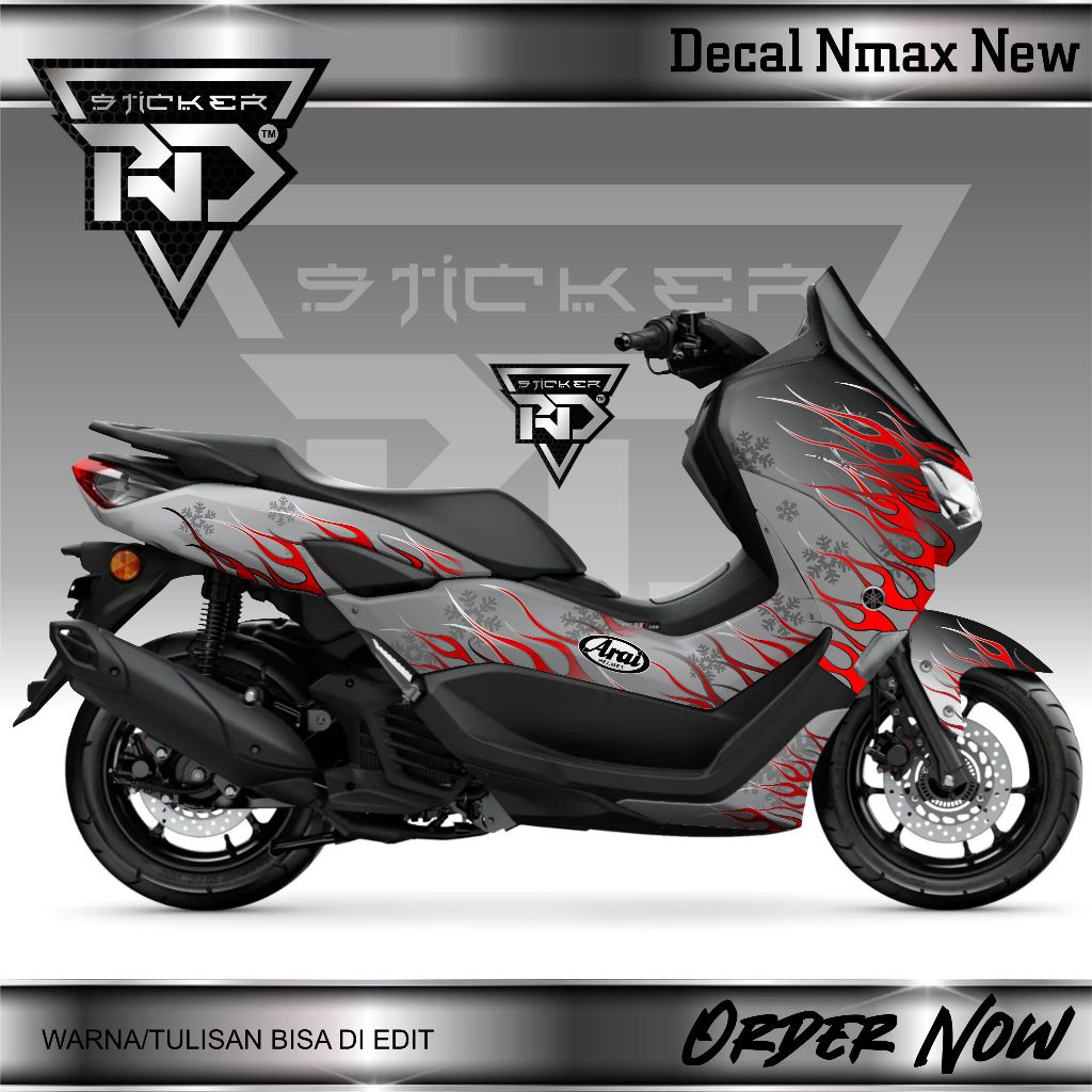 decal sticker nmax new motif api ara*