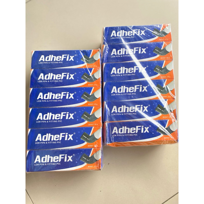 

Lem Pipa/Fitting PVC Merk AdheFix,45gr,Isi 12 pcs