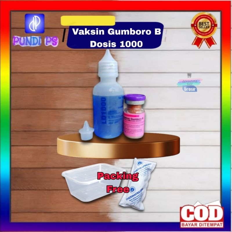 Vaksin Ayam Medivac GUMBORO B Dosis 1000 ekor plus PELARUT anti Gumboro IBD Medion