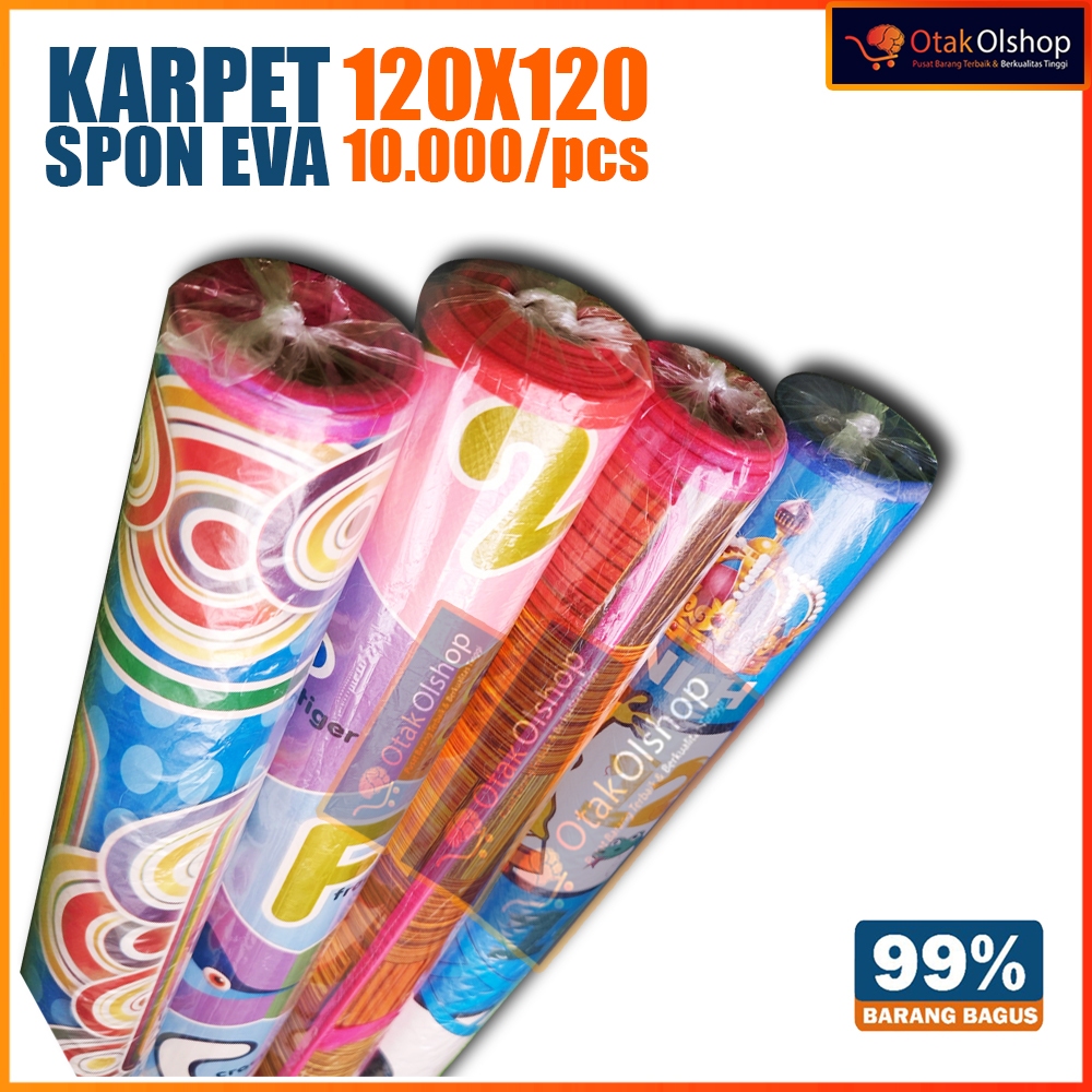 EVA - TIKAR MOTIF 120X120CM KARTUN SPONS KARPET LANTAI TAHAN AIR ALAS KASUR TIKER SAJADAH