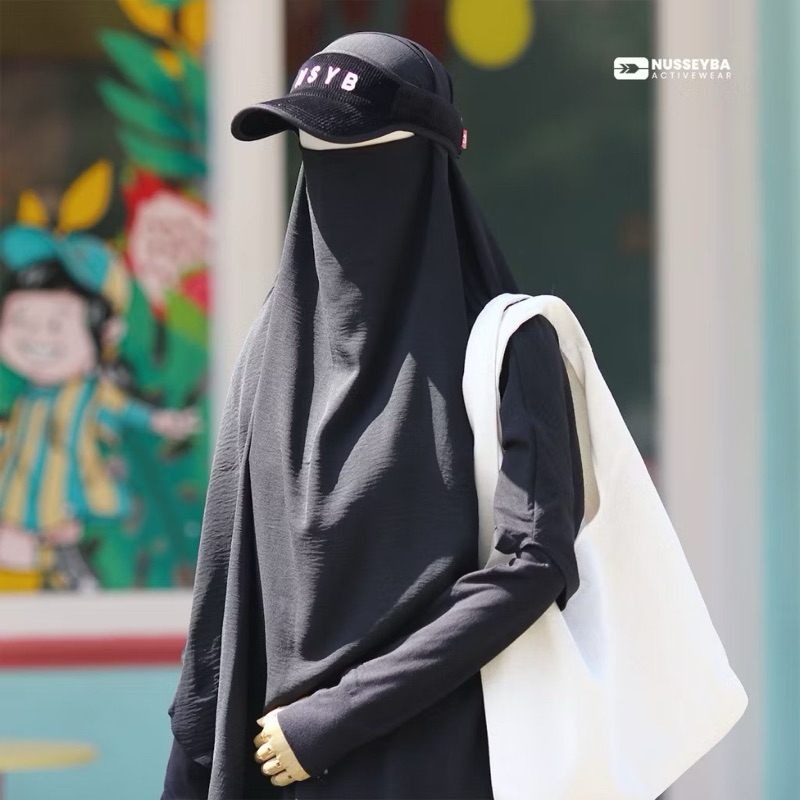 FK Khimar Sarah nusseyba black preloved