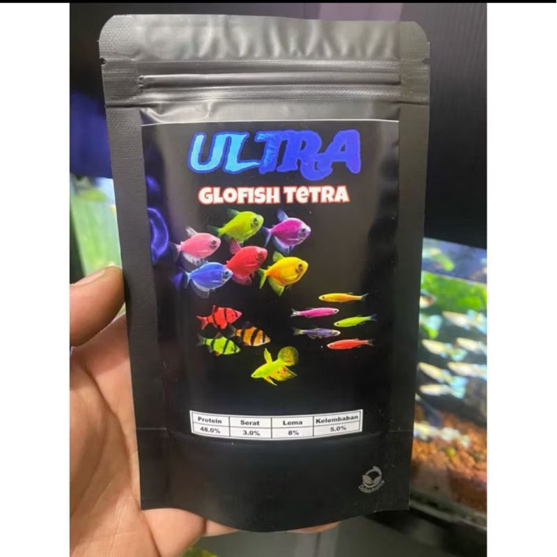 Ultra Glow Tetra Pakan Makanan Ikan Hias Kecil Warna Warni
