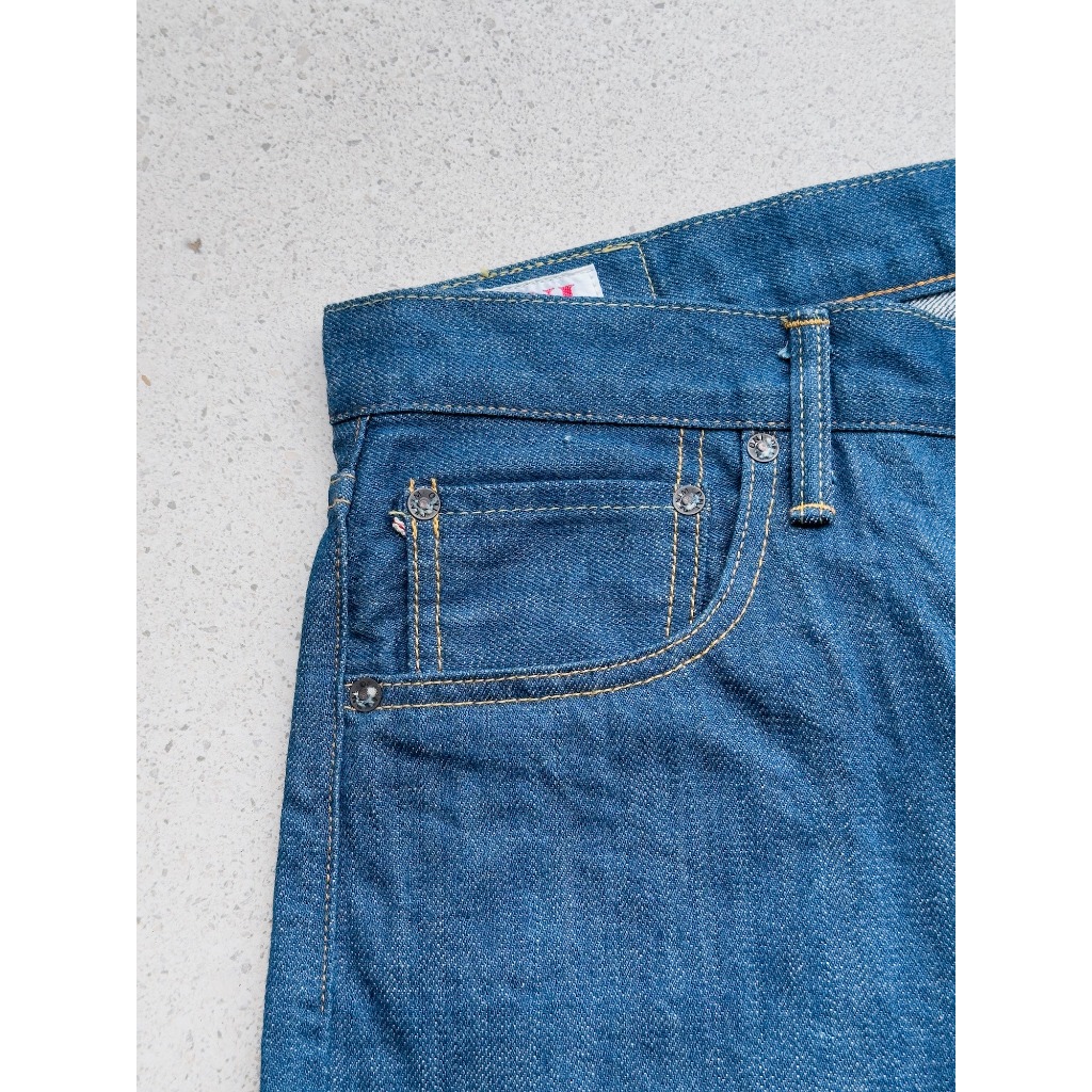 ONI Denim ONI 570-OFBD 13.7oz “Old Faded Blue Denim” Selvage Classic Straight Jeans