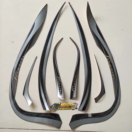 stiker striping motor honda scoopy 2022 prestige stylish brown matte list body standar terbaik termu