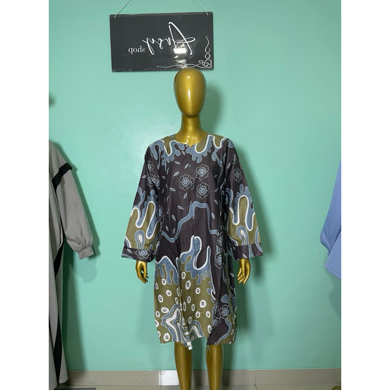 BATIK TUNIK WANITA ATASAN WANITA PREMIUM TERBARU MODERN UKURAN XXXL LD:110 panjang :97