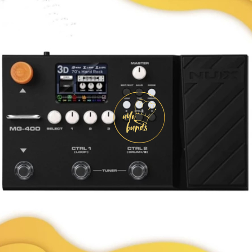 Pedal Audio Sound Efek Effect Guitar Gitar Listrik Elektrik Alat Musik Modeler Nux Mg400 Digital Pro