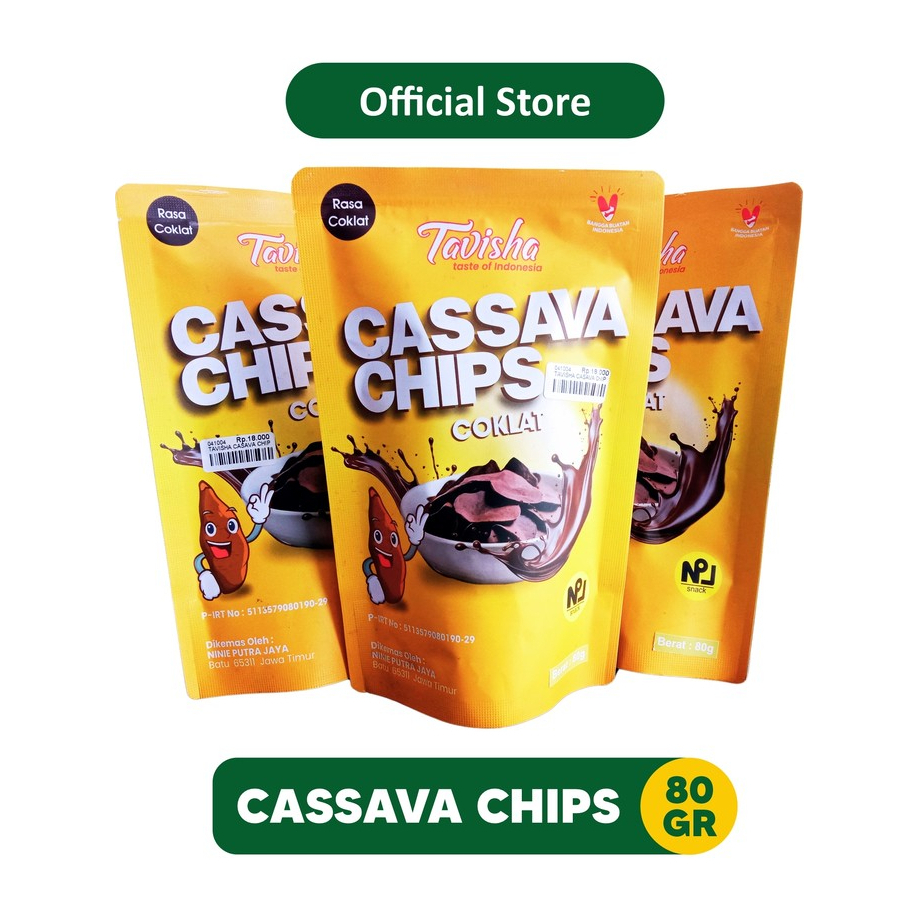 

Cassava Chips Chocolate - Keripik Singkong Coklat 80gr | Oleh Oleh Khas Batu Malang - 041004