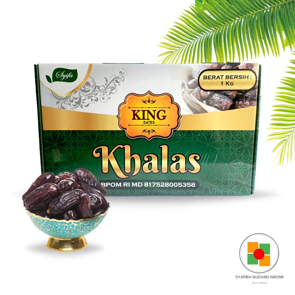 

Kurma Khalas 1KG Syifa King Dates Original Buah Kurma