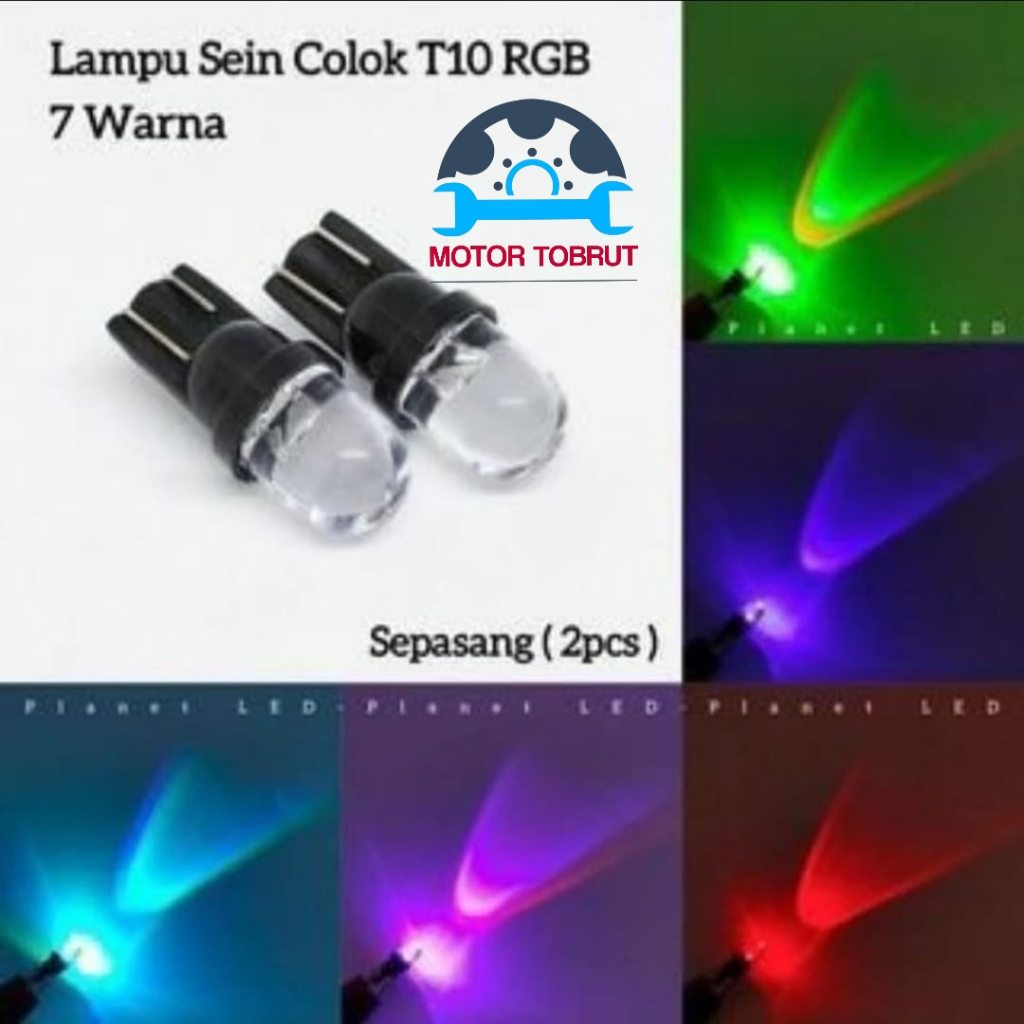 lampu sein senja kedip 7 warna
