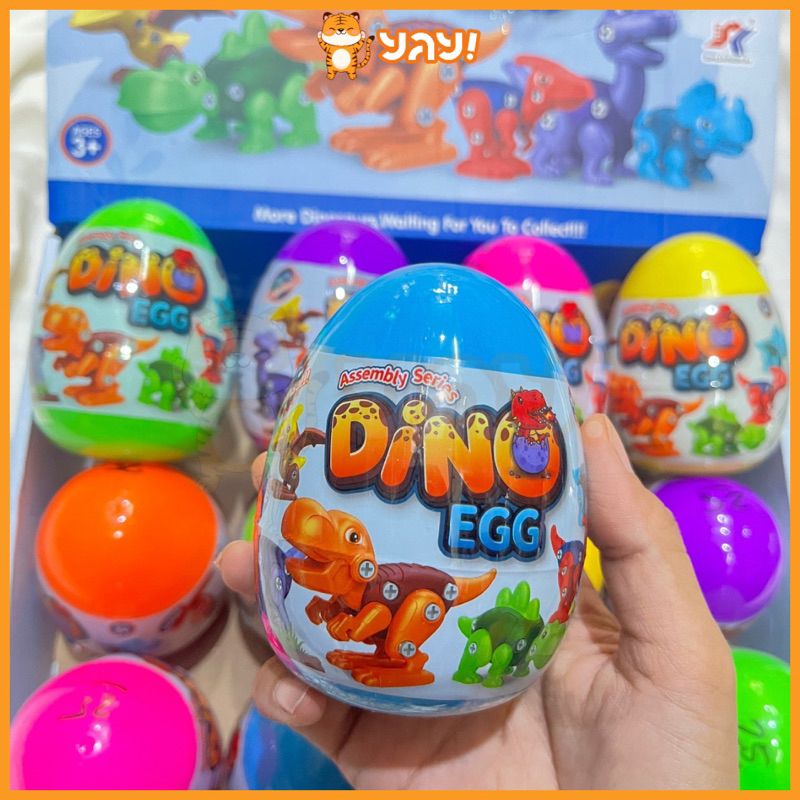 YAY MAINAN SURPRISE EGG JUMBO DINOSAURUS/TELUR DINO ASSEMBLY BESAR
