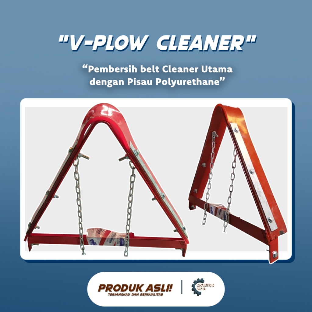 V-Plow Cleaner Conveyor Belt ( Pembersih Karet Belt Conveyor )