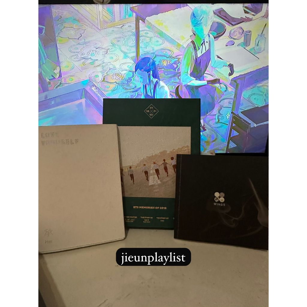 [PRELOVED] KPOP Album BTS Love yourself her O ver. Wings G ver BTS Memories 2016 Fullset with PC Uns