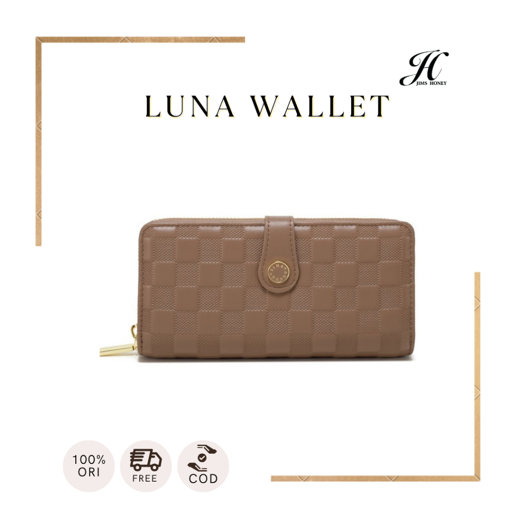 JIMS HONEY Luna Wallet Dompet Panjang Simpel Wanita Terbaru JimsHoney