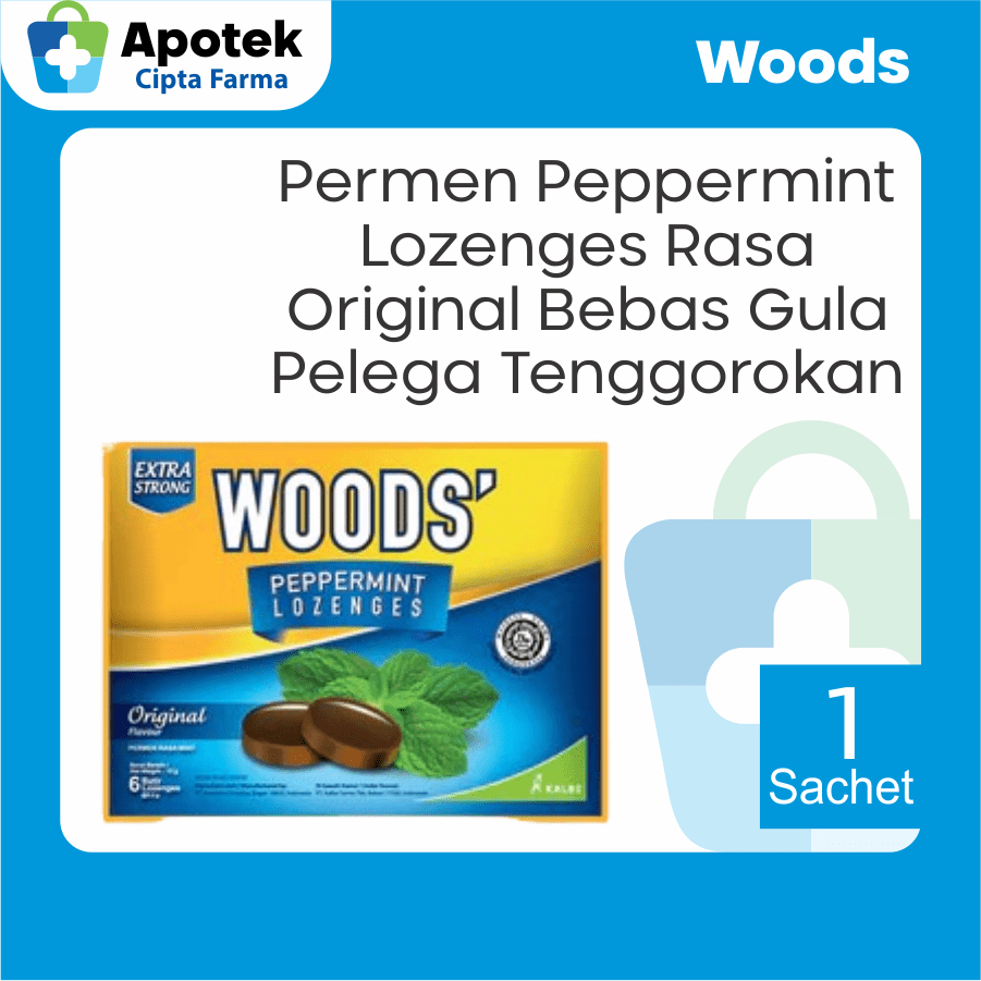 

Permen Woods Original Isomalt Minyak Atsiri Peppermint Venora Mentol Kristal Perwarna Makanan Caramel Permen Pelega Tenggorokan dan Batuk Penyegar Mulut