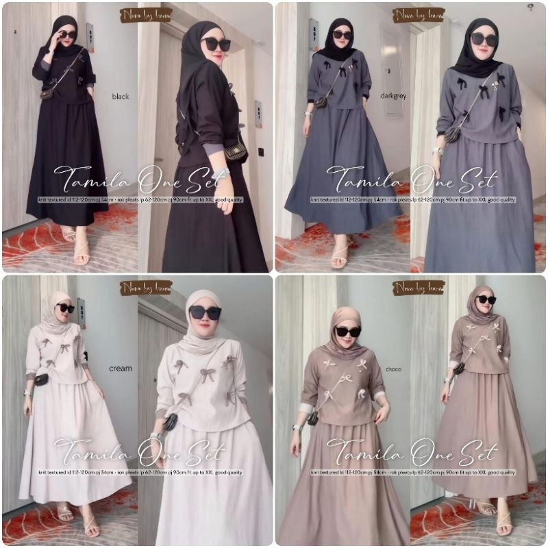 TAMILA • ZAMILA • EMILY SET ROK BY ARKEN SET WANITA BLOUSE + ROK