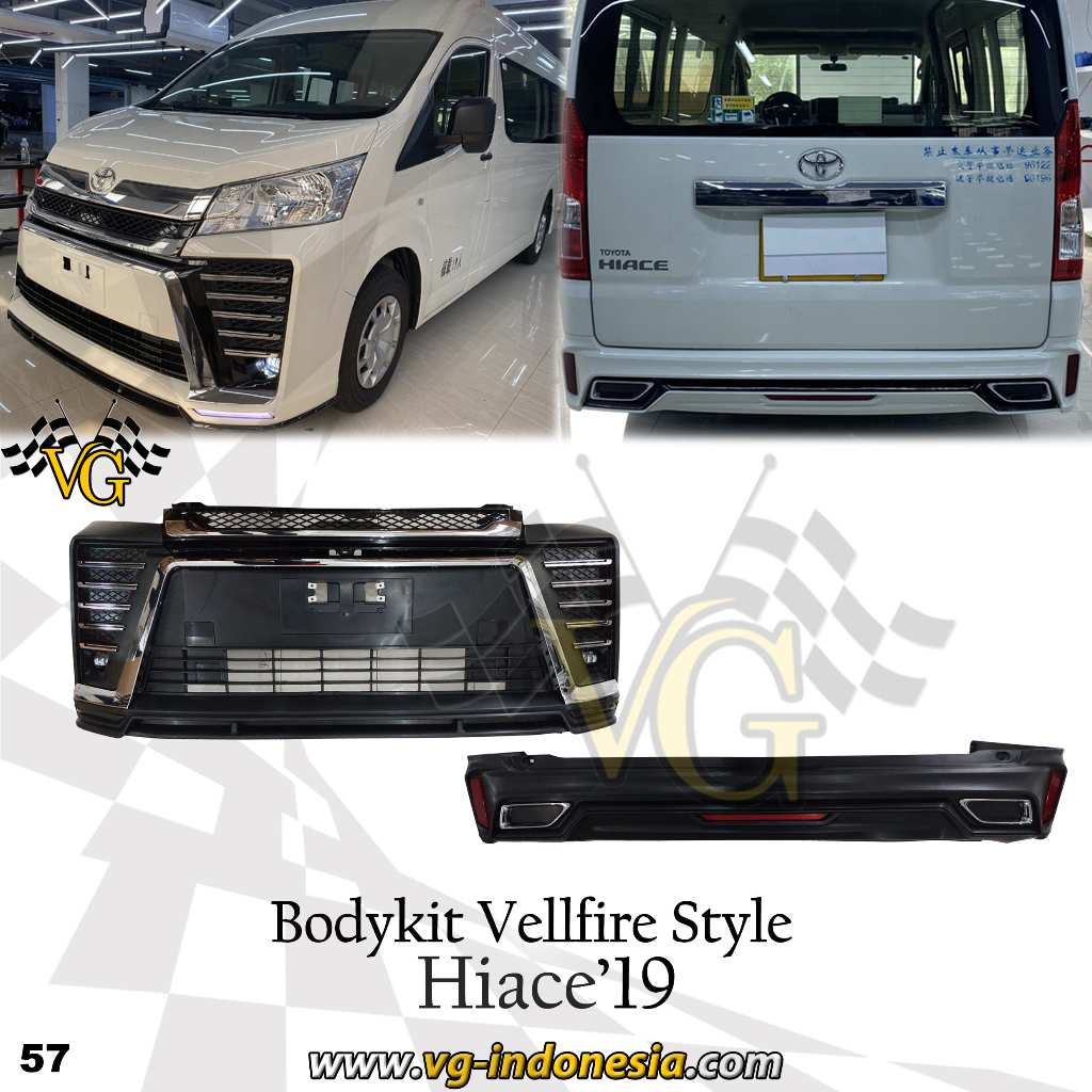 Bodykit Hiace Premio 2019 to Vellfire Style