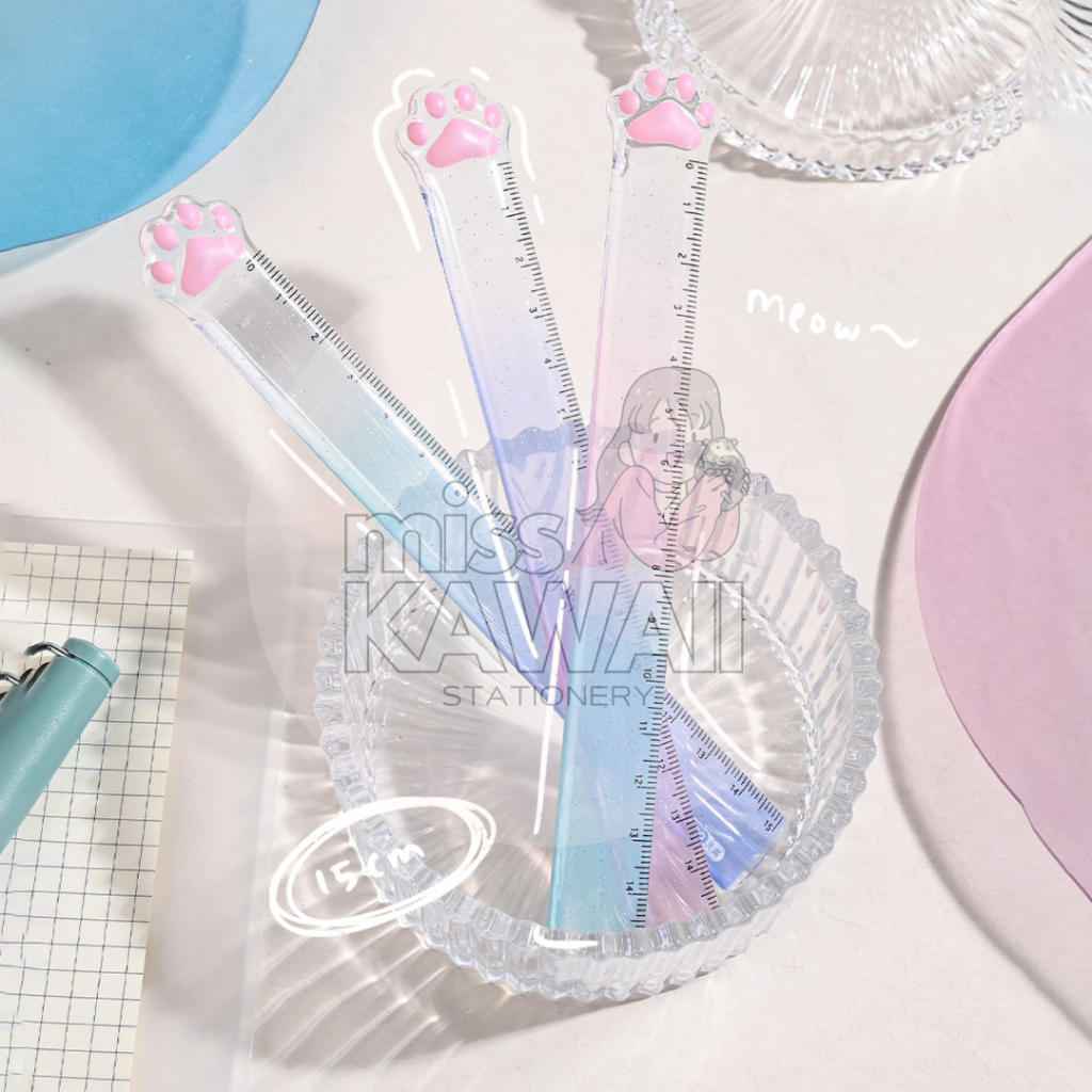 

TWINGO Penggaris Cat Paw/Cute Ruler/ Penggaris Kucing 15 CM TWINGO TG-C0023