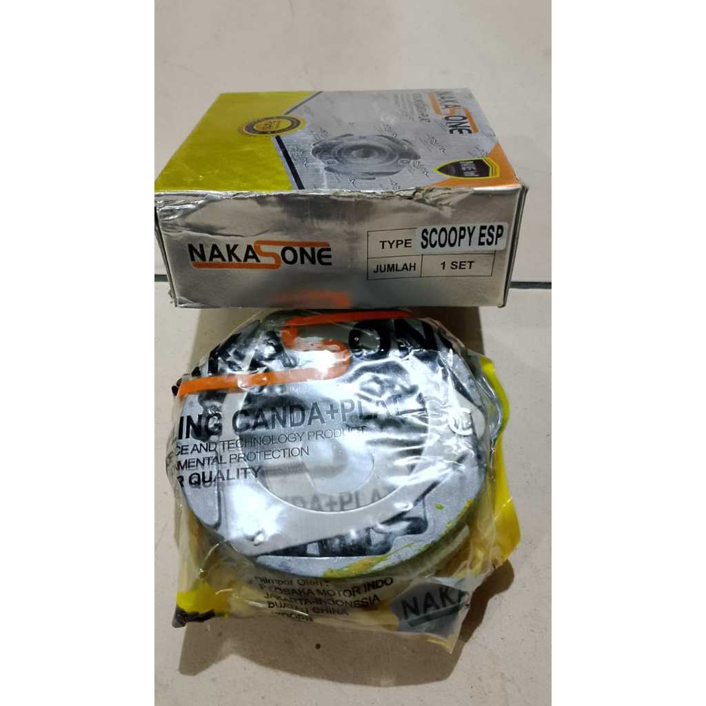 NAKASONE KOPLING GANDA+PLAT SCOOPY ESP kampas kopling ganda assy scoopy esp nakasone otomatis plat k