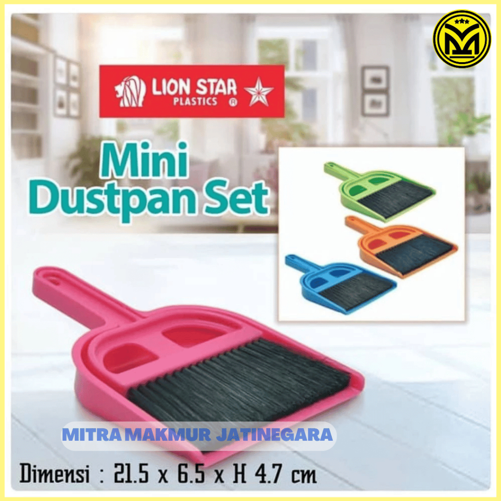 JUAL SAPU MINI DUSTPAN SET SAPU MOBIL LION STAR SAPU PENGKI KECIL BROOM SET WITH DUSTPAN LION STAR