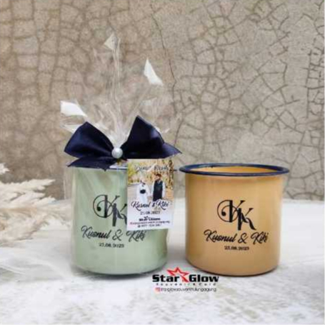 SOUVENIR ENAMEL SABLON / SOUVENIR CANGKIR ENAMEL /SOUVENIR PERNIKAHAN CANGKIR kemas plastik