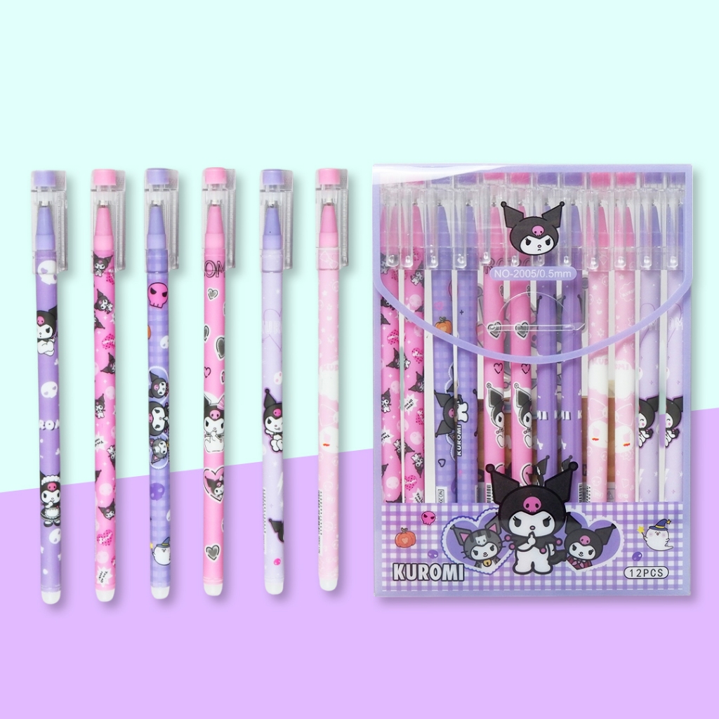 

TnT Gel Pen Gel Pen Kuromi Pena Gel Pen Karakter Anak / Perlengkapan Sekolah Kantor 2005