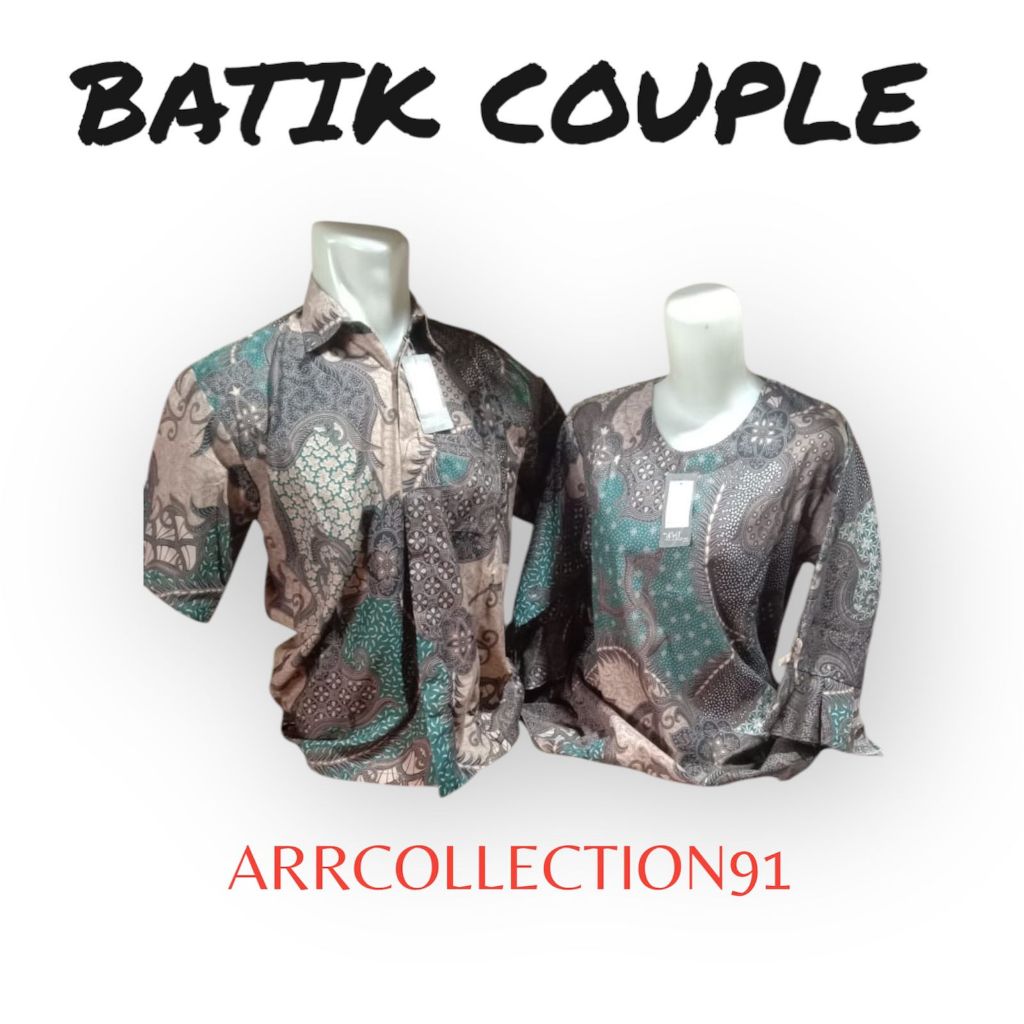 BATIK COUPLE PASANGAN BATIK PASANGAN MOTIF BATIK PASANGAN LENGAN PENDEK DAN LENGAN PANJANG BATIK COP