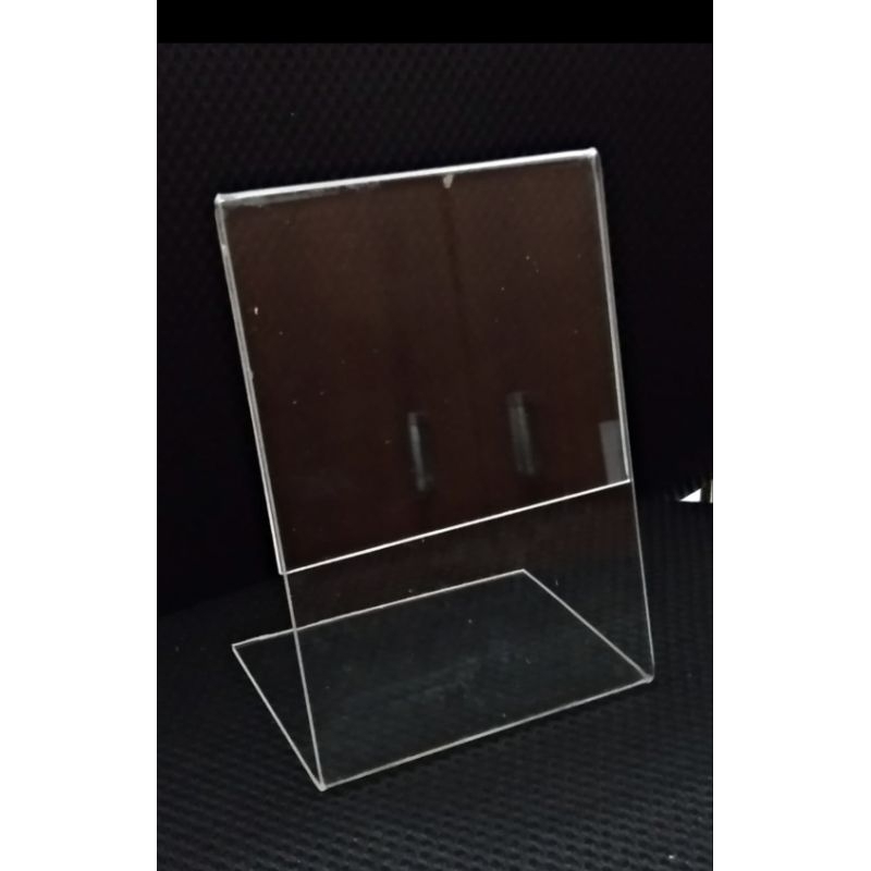 

Akrilik Tempat Brosur / Tent Card A5 L / Akrilik Display Tebal 1.5mm 2mm 3mm