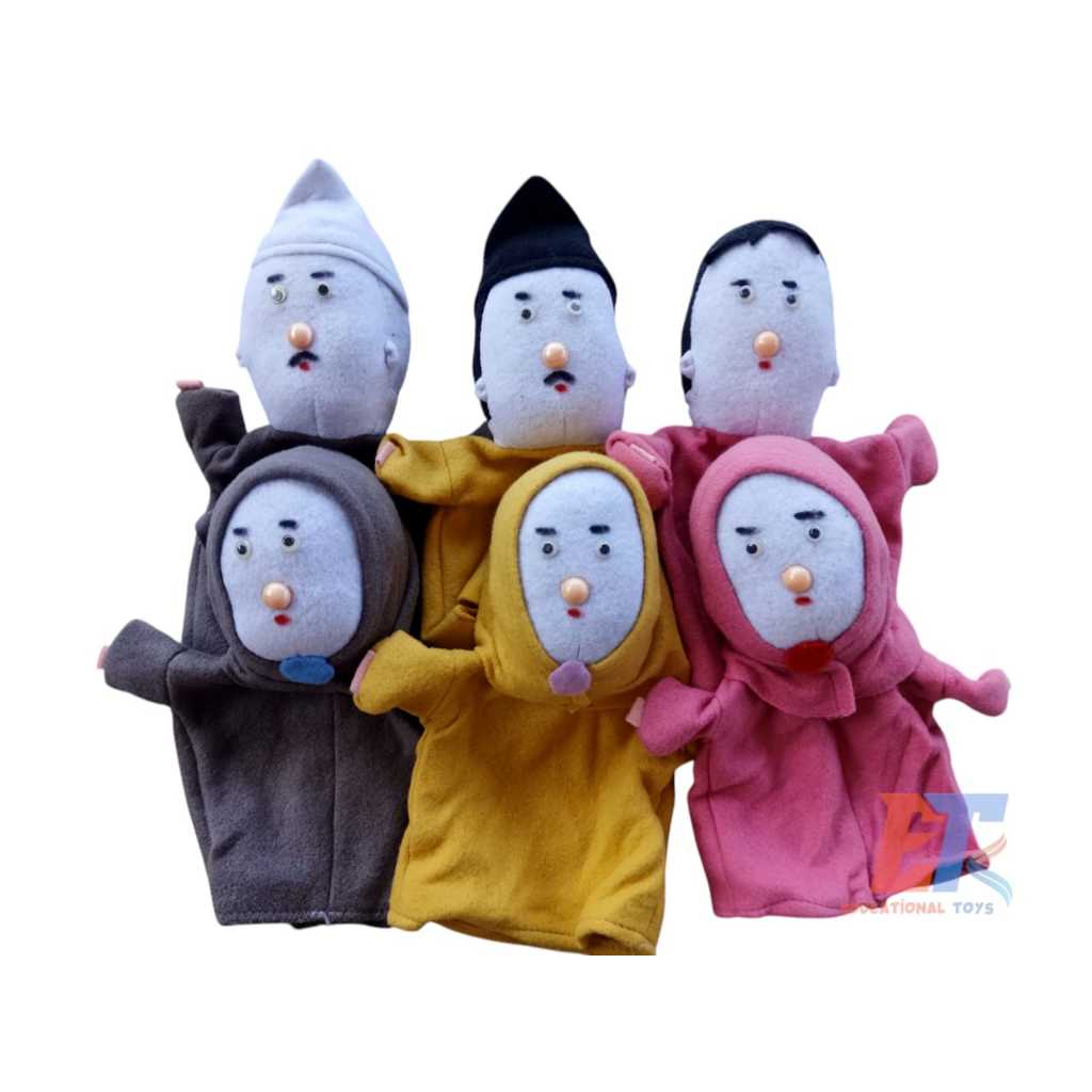 Mainan Edukasi Boneka Tangan Wool Muslim