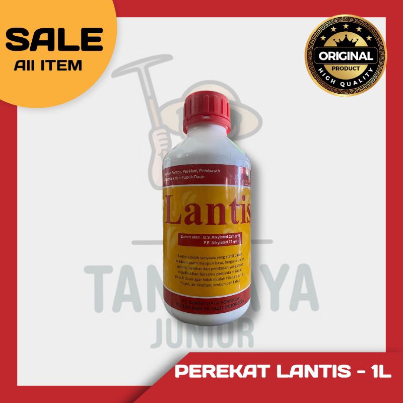 LANTIS - PEREKAT, PERATA, PEMBASAH PESTISIDA /PUPUK DAUN - 1L